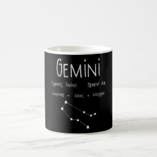 Taza De Café Gemini Horoscope Astrología Estrella Signo de cum