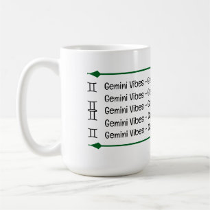 Taza De Café Gemini Vibes Coffee Mug