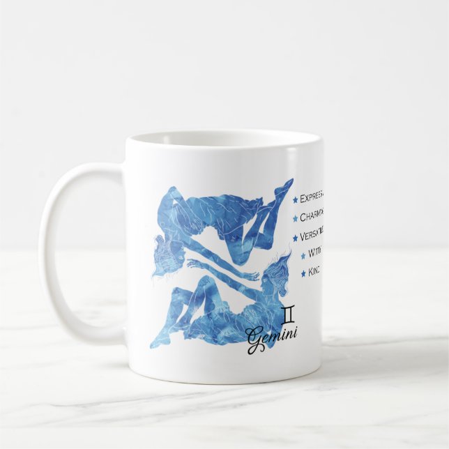 Taza De Café Gemini Zodiac Traks Mug (Izquierda)