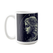 Géminis zodiaco negro y dorado