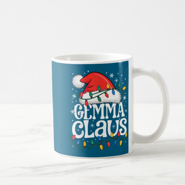 Taza De Café Gemma Claus Funny Xmas Christmas Grandma Holiday S (Derecha)