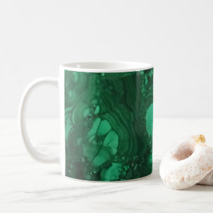 Taza De Café Gemstone Photo Bright Green Swiract Resumen