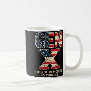 Taza De Café Gen X Muchos Recuerdos Sin Evidencia Divertido Ret