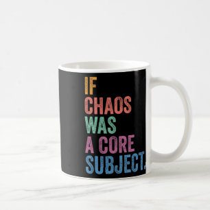 Taza De Café Gen Z Alpha De vuelta al cole Si el caos fuera una