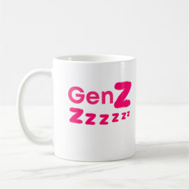 Taza De Café Gen Zzzzz – Humor de Gen Z Soñolienta