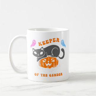 Taza De Café Gender Reveal Halloween Keeper Of The Gender