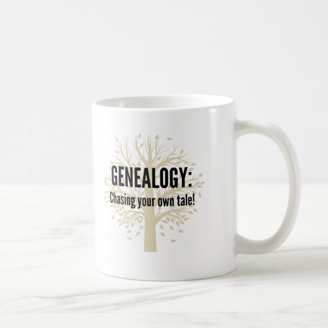 Taza De Café Genealogía de café Mug (Derecha)