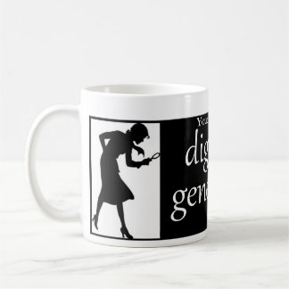 Taza De Café Genealogía de excavación personalizada