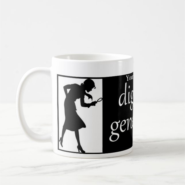 Taza De Café Genealogía de excavación personalizada (Izquierda)