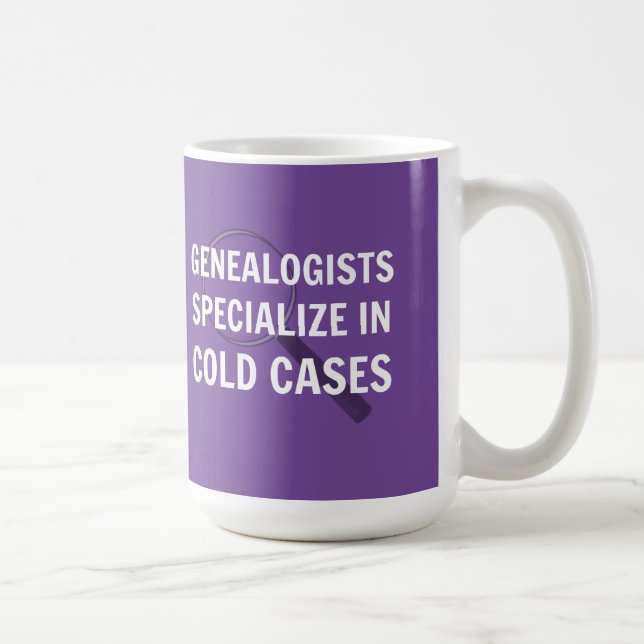 Taza De Café Genealogía Mug (púrpura) (Derecha)