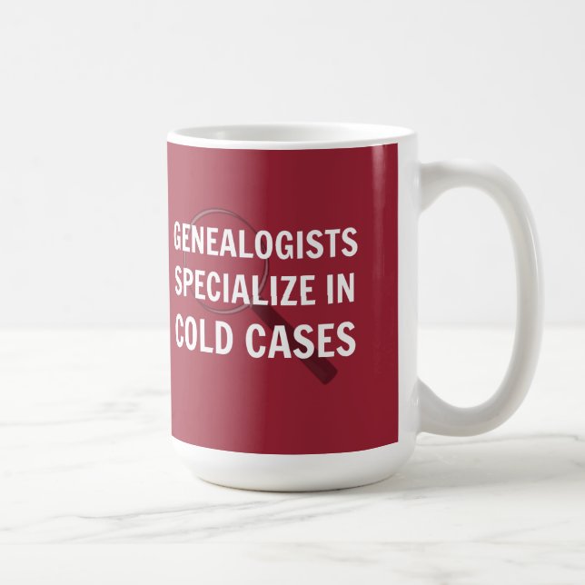 Taza De Café Genealogía Mug (rojo) (Derecha)