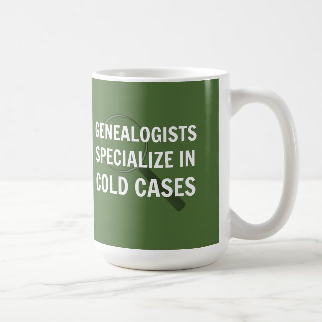 Taza De Café Genealogía Mug (verde) (Derecha)