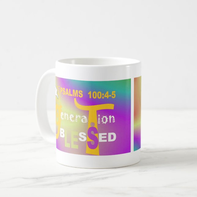 Taza De Café Generación Bendecida (EngEsp) Café Mug (Anverso izquierdo)