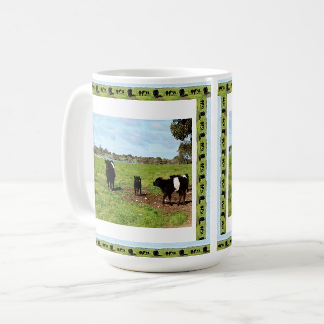 Taza De Café Generaciones de vacas galloway, (Anverso izquierdo)