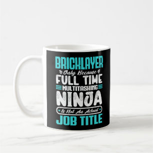Taza De Café Generador de Funny Builder de la Profesión de Títu