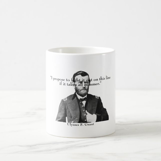 Taza De Café General Grant y cita (Centro)