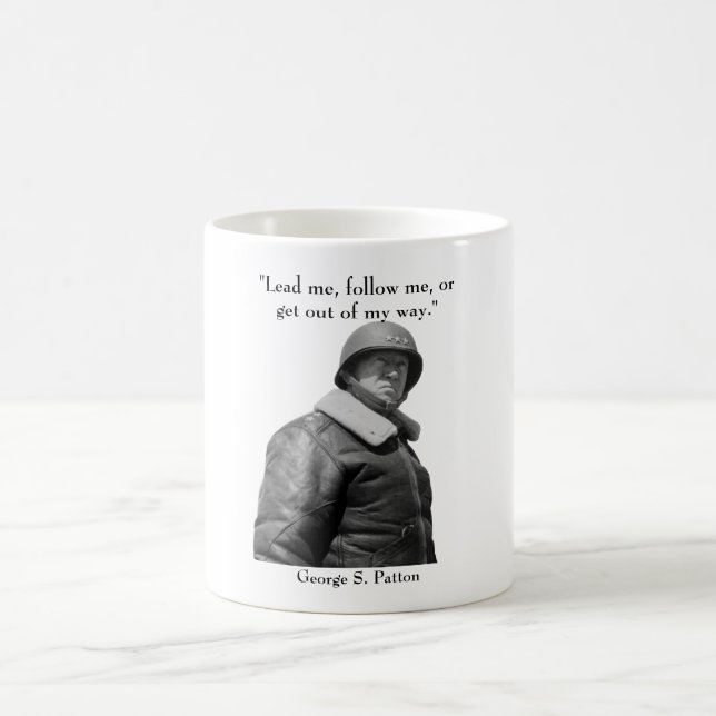 Taza De Café General Patton y cita (Centro)