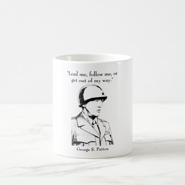 Taza De Café General Patton y cita (Centro)