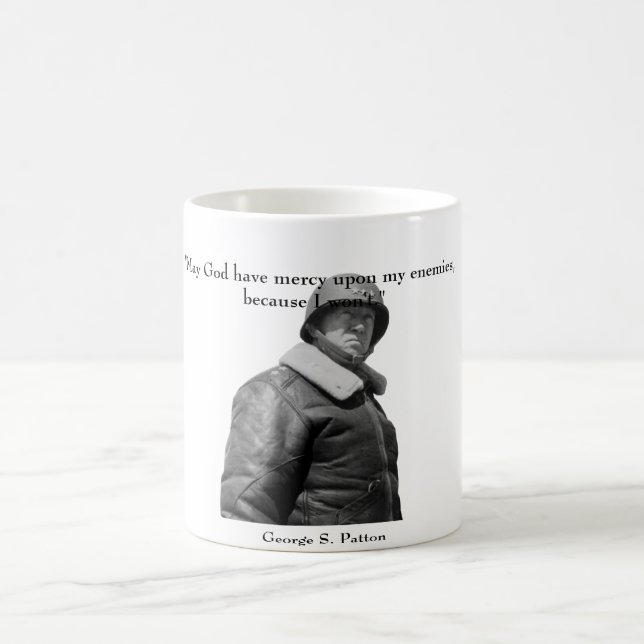 Taza De Café General Patton y cita (Centro)