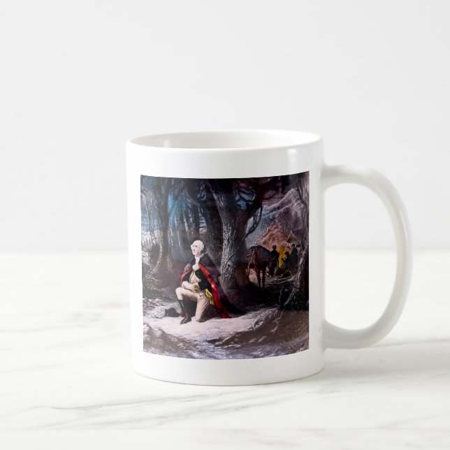 Taza De Café General Washington que ruega en la fragua del (Derecha)