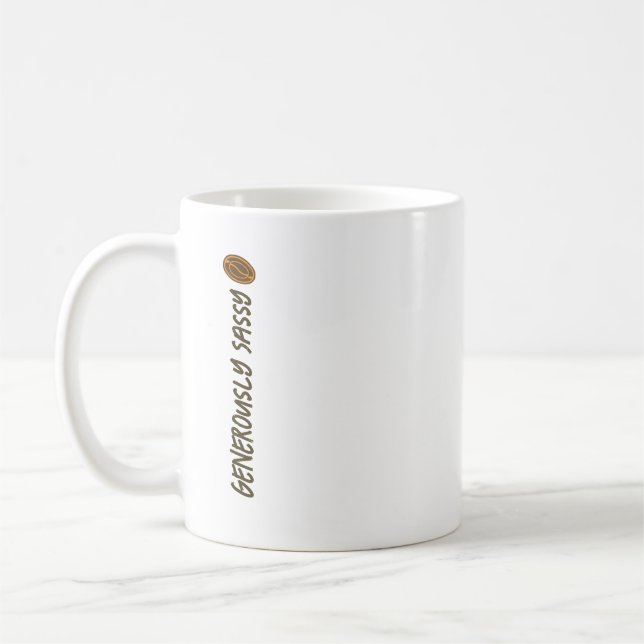 Taza De Café Generosamente Sassy con escritores de novelas y gr (Izquierda)