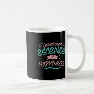 Taza De Café Generosidad Esencia De Felicidad Pegatina