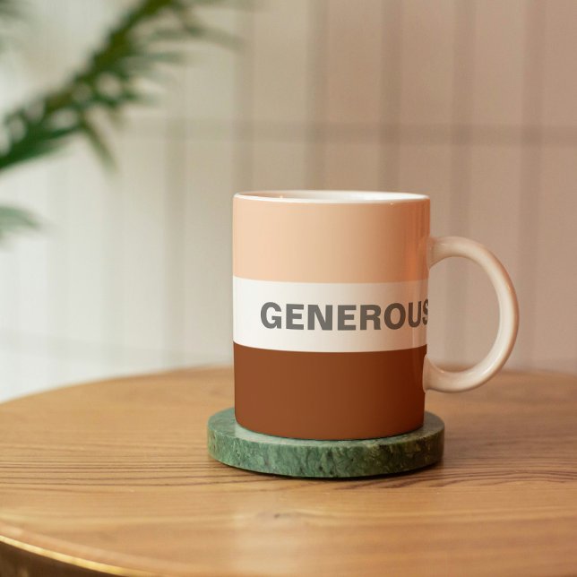 Taza De Café Generoso Grandad Peach y Brown Classic (Subido por el creador)