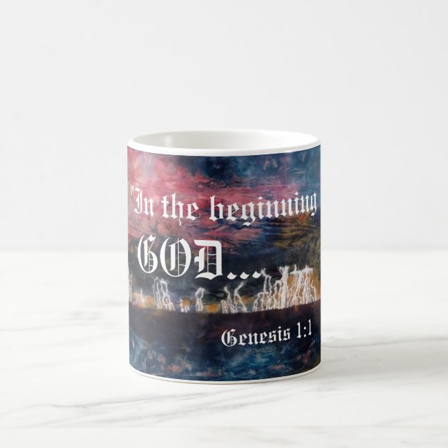 Taza De Café Génesis 1:1 Mug (Centro)