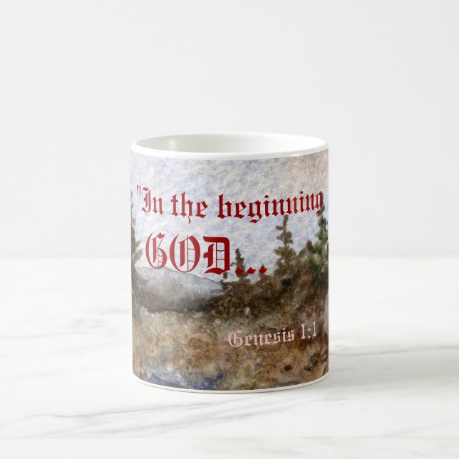 Taza De Café Génesis 1:1 Mug (Centro)