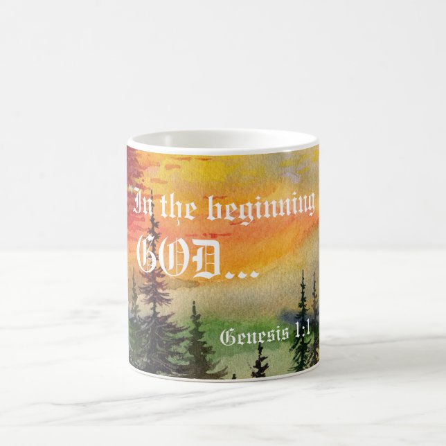 Taza De Café Génesis 1:1 Mug (Centro)