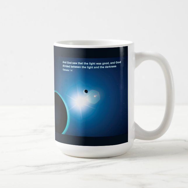 Taza De Café Génesis - Luz Y Oscuridad (Derecha)