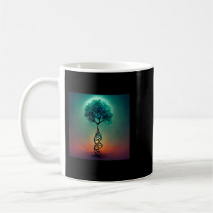 Taza De Café Genética de la vida de la Tierra Biólogo Árbol de