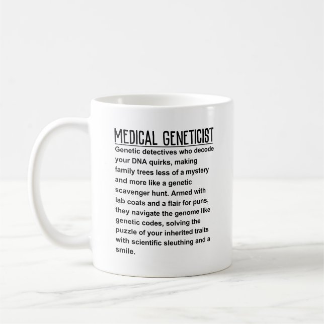 Taza De Café Genetista médico (Izquierda)