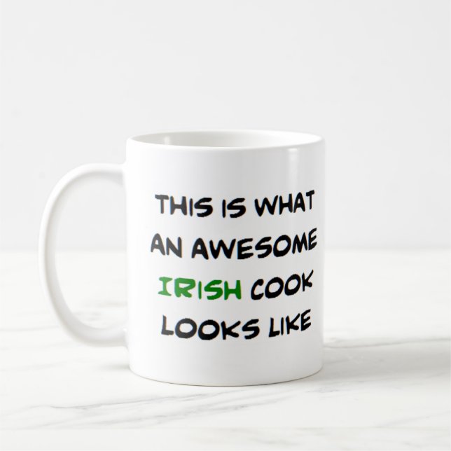 Taza De Café genial cocinera irish (Izquierda)