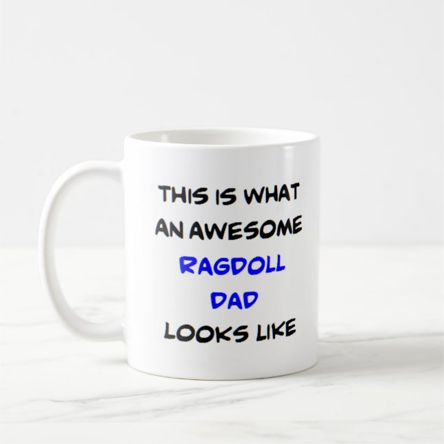 Taza De Café genial ragdoll dad (Izquierda)