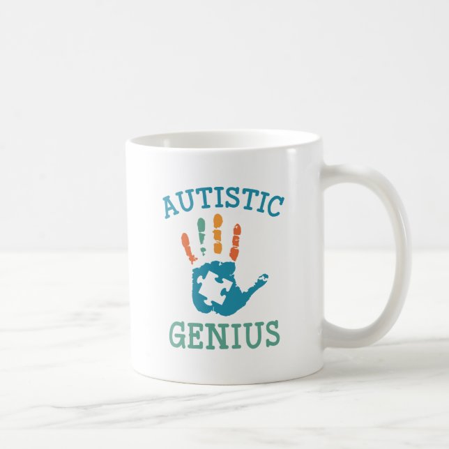 Taza De Café Genio autista (Derecha)