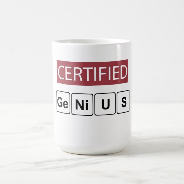 Taza De Café Genio Certificado (Centro)