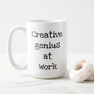 Taza De Café Genio creativo en Work Mug