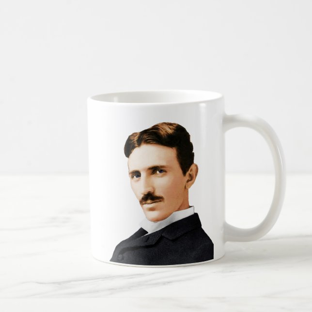 Taza De Café Genio eléctrico de Nikola Tesla (Derecha)