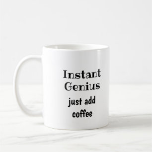 Taza De Café Genio instantáneo simplemente agrega oferta de div