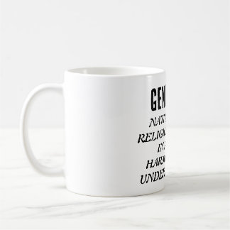 Taza De Café GENOPACE Naciones y religiones viviendo en paz.