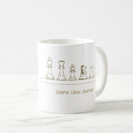 Taza De Café Gens Una Sumus Ajedrez