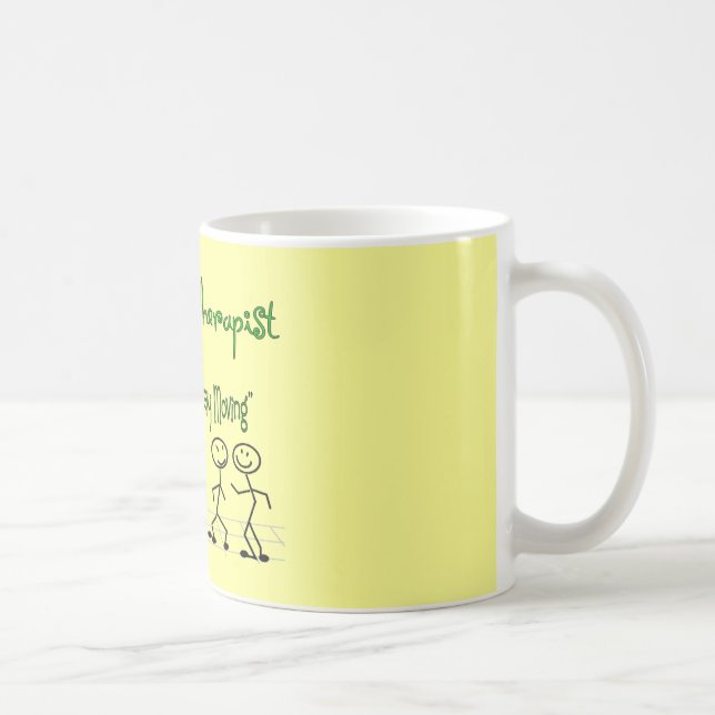 Taza De Café gente del palillo del terapeuta del physicall (Derecha)