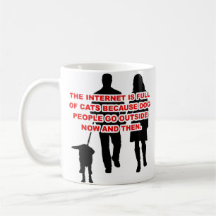 Taza De Café Gente Gato versus Perro Gente Gracioso Café Mug