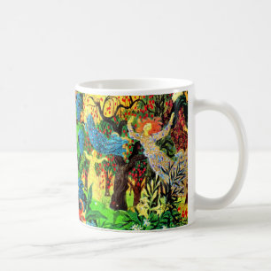 Taza De Café gente guapa en el bosque