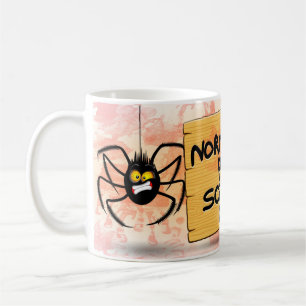 Taza De Café 'Gente normal me asusta' Humorístico Frankenstein