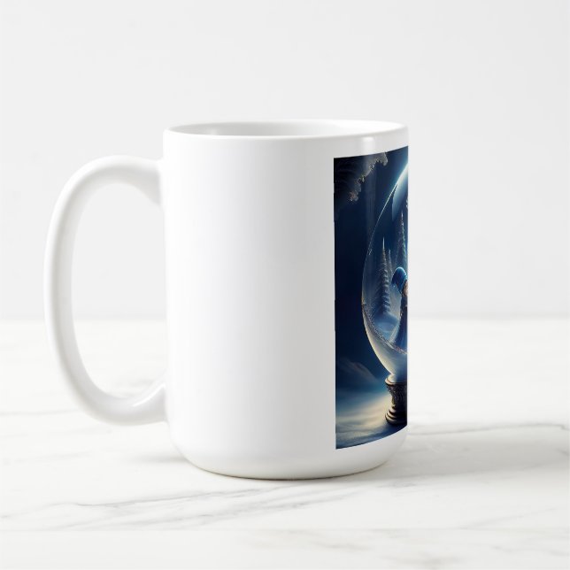 Taza De Café Gente Pequeña En Un Globo De Nieve (Izquierda)