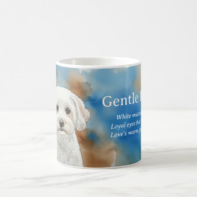 Taza De Café Gentle Friend Poodle Haiku mug (Centro)