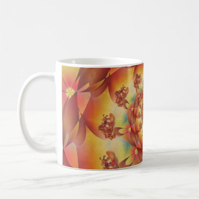 Taza De Café Gentle Summer Spiral Fractal (Izquierda)
