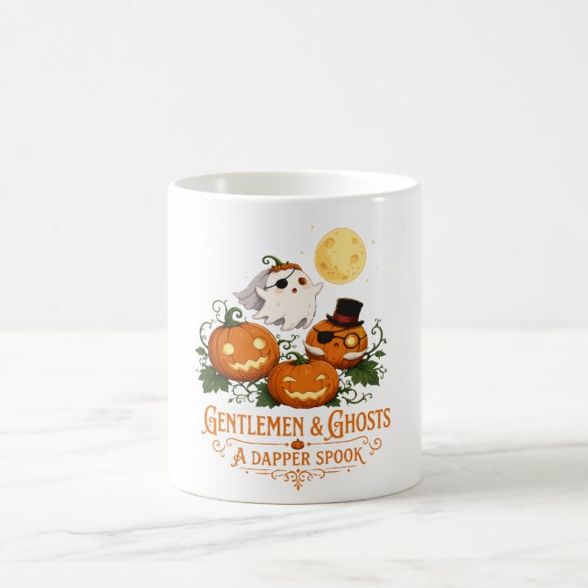 Taza De Café Gentlemen & Ghosts Halloween (Centro)